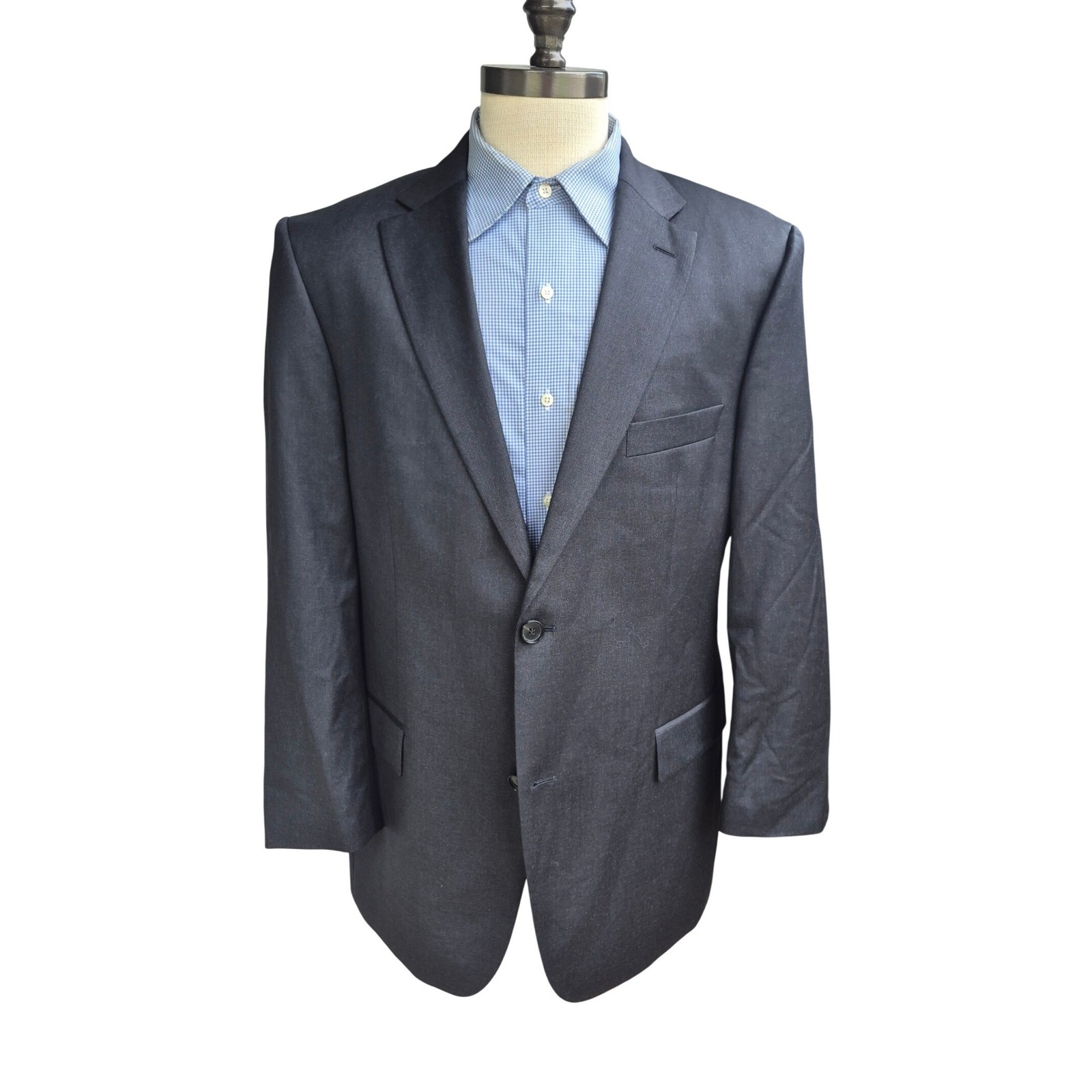 Hugo Boss Pasolini Movie Blazer Mens 44r Charcoal Gray Reda Super 100 Wool Suit